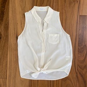 Equipment silk sleeveless blouse